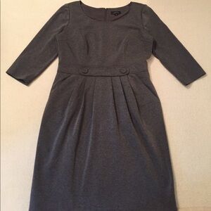 Tahari Gray Midi Dress